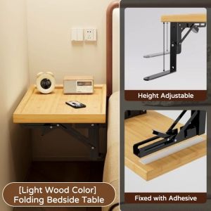 Hanging Bedside Storage Shelf Bedside Tray Floating Furniture Organization Mobile Rack Dormitory