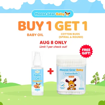 Moose Gear Baby Oil 60ml Gentle Lightweight Moisturizing Non-Sticky Baby Care