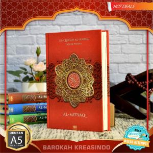 Alquran 30 Juz Lengkap Al Quran Tajwid Warna Tulisan Besar Ukuran A5 Sedang Al Qudus Al-Mitsaq