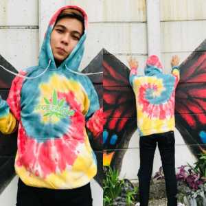 jaket hoodie sweater tie dye / hoodie 420 limited art