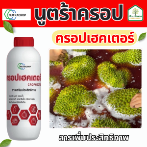 ครอปเฮคเตอร์ ล้างคราบยา หมดปัญหาคราาบเกาะผล ป้องกันสารเคมีจับตัวกัน ขนาด 1 ลิตร