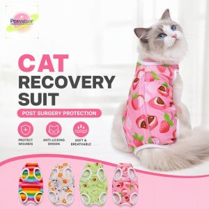 Cat Surgery Recovery Suit Anti Licking Wound Protector Alternative To E Collar For Spay Neuter Breathable Soft Pet Post Operative Clothes