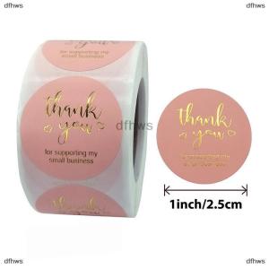 [COD] dfhws 500pcs Thank You Round Sticker Scrapbook Letter Handmade Stickers Seal Labels Stickers Wedding Gift Flower Decoration