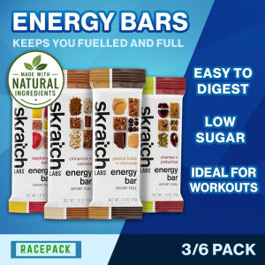 Skratch Labs Energy Bar Pre-Workout Sports Training Exercise Fuel Natural Ingredients Assorted Flavours 3/6 Pack