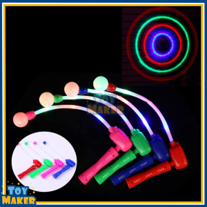 Glowing Flash Music Throwing Stick Flicker Wand Toys for Children Sway Light
