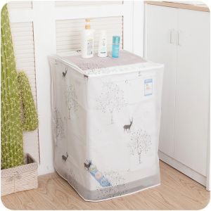 [HCM]Áo Trùm Máy Giặt Mẫu Mới Từ 6 - 8kg Che Mưa Che Nắng Chống Bụi Chất Liệu Nhựa Chống Thấm Cao Cấp Có Dây Buộc Ôm Chặc Máy Giặt - PucaMart