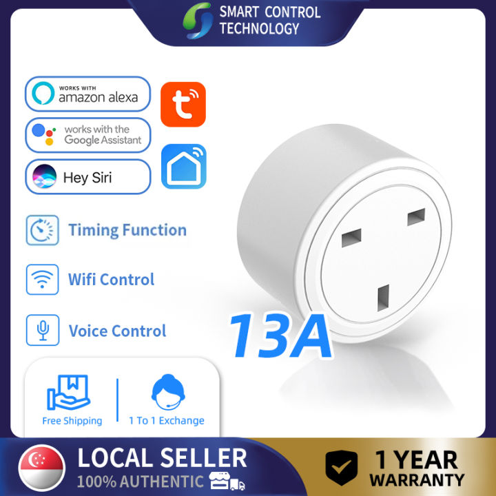 【Bundle Of 3】SCT Smart 13A WOP UK Tuya Plug without Power Monitoring ...