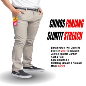 celana chino panjangchino priachino combedslimfit street