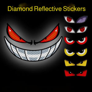 ✨ Reflective Car Sticker Car Film Bright Reflective Sticker Material / Eye-catching Warning Effect / Unique Visual Impact  Reflective Car Sticker Eyes Motorcycle Decoration Creative Car Sticker