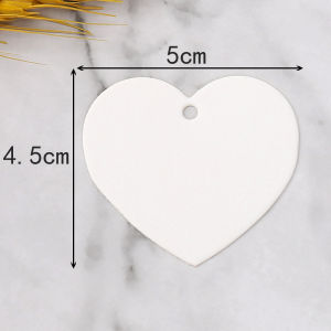 Heart-shaped gift tags Blank Heart shape tag w/Rope label handmade gift Kraft Paper Packaging tag tag kraft paper blank heart-shaped card Hang Label Decor Wedding Gift Tag