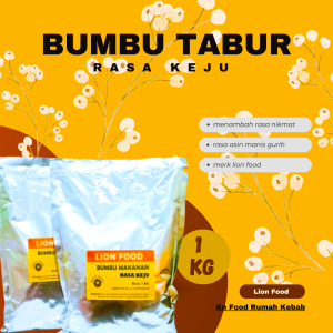 LION FOOD bumbu tabur rasa keju manis kemasan 100 gram | keju manis