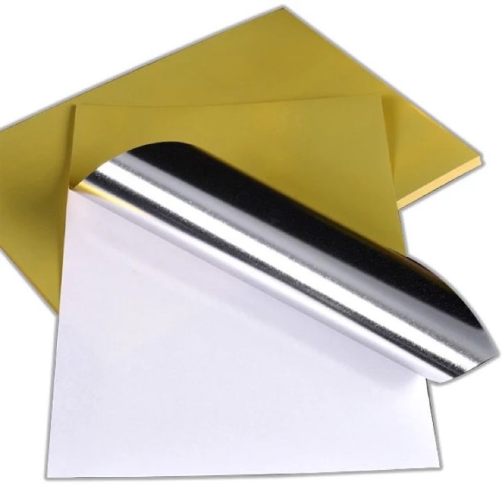 Gold vinyl Printable A4 PET sticker Bright Gold self-adhesive vinyl ...