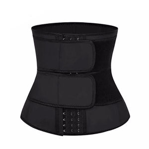 [COD] Customized Double-Belt Shapewear with Buttons Sports Fitness Sweat-Inducing Garment Women Waist Trimmer Shapewear