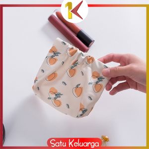 SK-T57 Tas Pouch Mini Travel Motif Elegant Penyimpanan Kosmetik Pembalut Wanita Kabel Data Earphone