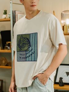 (JUN)xMoreloop เสื้อยืดผู้ชาย Rectangle Tiger (Collaborative T-shirt Project)