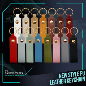 All U Want - New Style PU Leather Keychain – Stylish Everyday Accessory (1PC) Random Colors