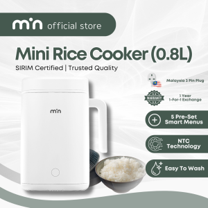 min Mini Rice Cooker (0.8L) 1-to-1 Warranty & Free Shipping 迷你电饭煲 [Periuk Nasi] Small & Compact