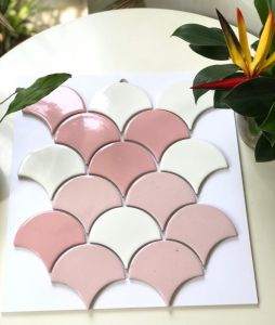 Gạch mosaic vảy cá trang trí nội ngoại thất nhà bếp phòng tắm quầy bar quán cafe nhà hàng khách sạn shop thời trang spa mang vẻ đẹp hiện đại độ bền cao dễ thi công và vệ sinh