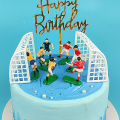 🎈 TGP Football Game Kids Toy Celebration Goal Gate Pastry Art Birthday Cupcake Topper. 