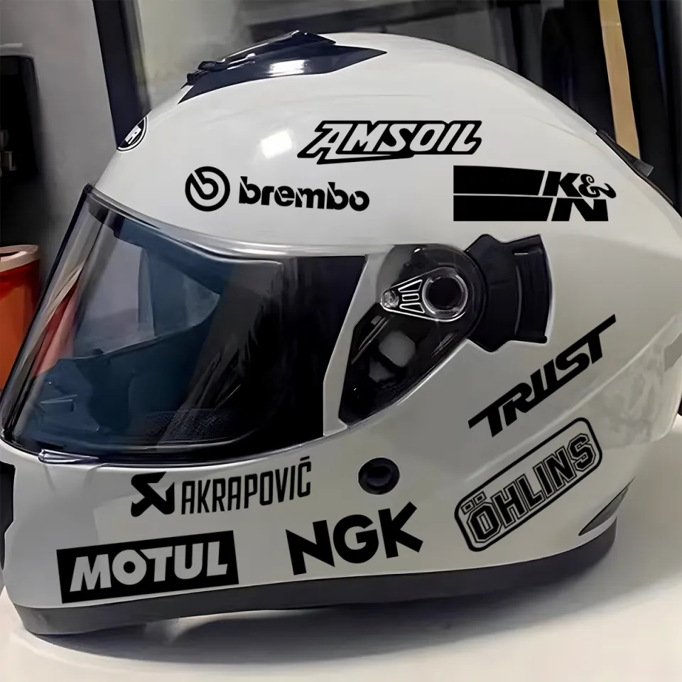 Modified Bike Visor Sticker Design Motorcycle Reflective Stickers