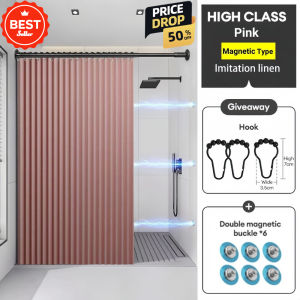 【New product】Bathroom Shower Curtain Waterproof Mildew Proof Bath Curtain Shower Curtains Environmental Toilet Door Curtain 180*180cm