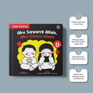 Buku Anak Kontras : Aku Sayang Allah Aku Cinta Islam | Boardbook Anak 0+