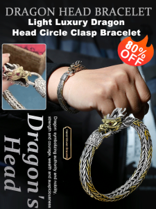 Buckle Fashion Accessories Bracelet Dragon State Tide Vintage Craftsmanship Golden Dragon Head