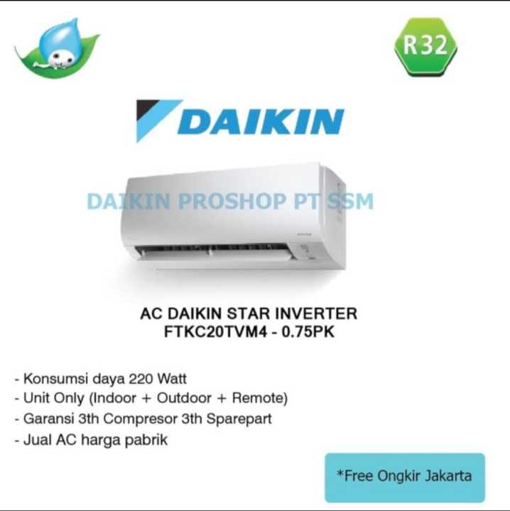 AC Daikin Star Inverter 3/4PK Type FTKC20TVM4 | Lazada Indonesia