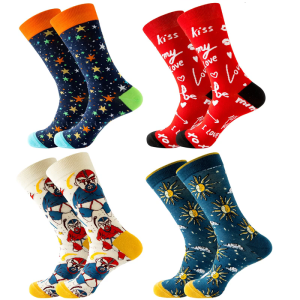 Fashion Ankle Socks Valentines Day Socks Fun Novelty Designs Crew Socks Middle Tube Socks Hosiery for Women Men Gifts