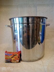 Europa Stainless Stock Pot Panci Tinggi SUS201 40cm 50 Liter Silau Cuy!