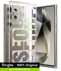 Ringke Fusion Design for Galaxy S24 Ultra Case Transparent Hard Back Soft Flexible TPU Bumper Scratch Resistant Natural Form