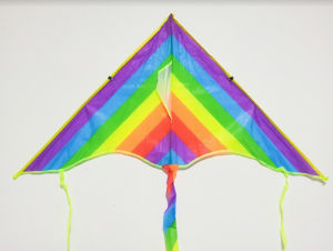 Colorful kite rainbow cartoon kite for adults and children 彩条风筝彩虹卡通成人儿童风筝