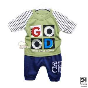JOVA BAJU BAYI LAKI LAKI SETELAN ANAK COWO LUCU STELAN COWOK 6 12 BULAN KEREN TRENDY KEKINIAN SEPEREMPAT GOOD