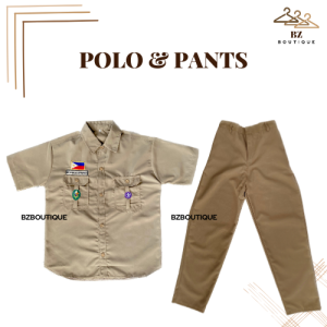 BSP Terno Polo & Pants Type A Scouting Uniform for Boy | BZ Boutique