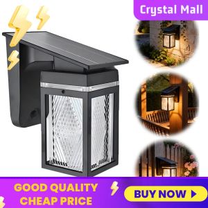 COD [Free Shipping] Durable Solar Wall Lanterns Waterproof IP65 Outdoor Lighting for Garden Pathway Garage