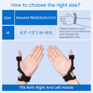 VELPEAU Silicone Thumb Support Brace -Waterproof Semi-rigid Stabilizer Splint for Tendonitis De QuervainsArthritisTrigger FingerFits both hands