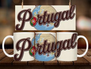 * 1 PC MUG WITH BOX * PORTUGAL VINTAGE MUG DESIGN 11oz with BOX SOUVINER MUG