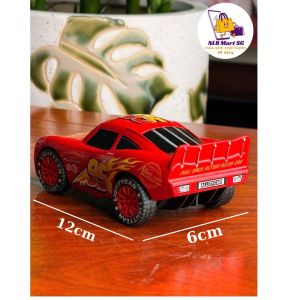 Đồ Chơi Xe Sắt Hoạt Hình MacQueen (Mcqueen) chạy đà có nhạc đèn dùng pin có âm thanh ánh sáng cho Bé.