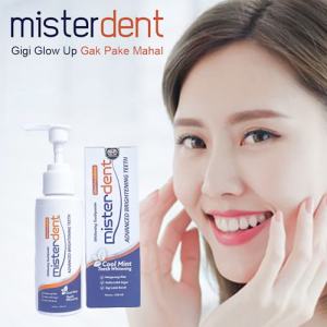 Misterdent brightening teeth MEMUTIHKAN DAN MENGHANCURKAN KERAK GIGI
