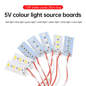5PCS 5V 1.5W 5730 mô-đun LED độ sáng cao rgby/ấm/màu trắng lạnh cho đồ trang trí cho ngày nghỉ lễ