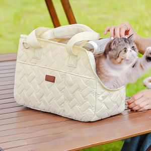 HEALMEYOU Cute Pet Car Luggage Large Capacity Convenient Pet Car Safety Seat Multifunction Dog Car Backpack Outdoor Travel
