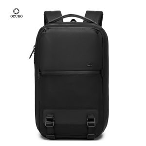 OZUKO New 2025 High Quality Men Fashion Backpack Multifunction 15.6 Inch Laptop Backpack Large Capacity Outdoor Travel Backpack