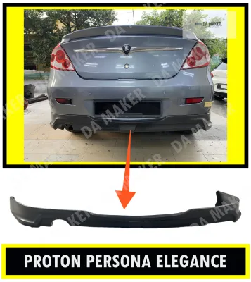 【Ready Stock】PROTON PERSONA 2008 ELEGANCE REAR SKIRT (PUR) GETAH (FRP) FIBER TOWING CAP REMOVEABLE