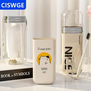 [COD] CISWGE AUTOPARTS Phim Hoạt Hình Dễ Thương Bàn Chải Đánh Răng Cốc Du Lịch Bàn Chải Đánh Răng Chủ Đơn Giản Xách Tay Nước súc miệng Cup Cho Chuyến Đi Kinh Doanh Nhà Cắm Trại