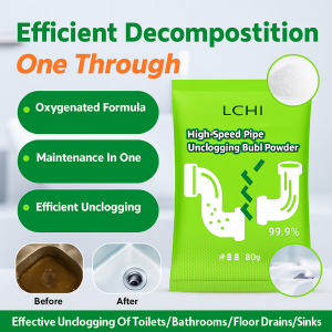 HighSpeed Pipe Unclogging Agent for All Year Round Adult Use Strongly Dissolves Kitchen Drain Grease and Toilet Clogs Oil Stain Breakdown Efficient Unclogging Maintenance in One
