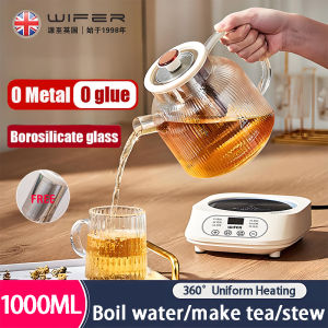 【Local delivery】 🔥1.0L Electric Glass Kettle Health Pot | Glue-Free | Baby Warmer | Herbal Tea Cooker | No Plastic | 養生壺全自動加厚玻璃