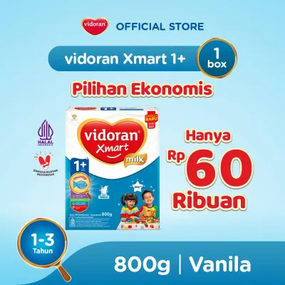 Vidoran Xmart 1+ Imun Up Susu Formula Vanilla 800 G - Exp : 01.2027