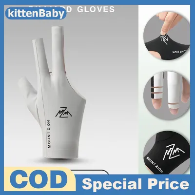 kittenBaby Billiard Găng Tay Bền Ngón Ba Ngón Tay Hồ Bơi Găng Tay Thoáng Khí Thiết Kế Cho Chính Xác Cue Xử Lý Trong Thanh