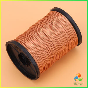 Harper ด้ายโพลีเอสเตอร์ สําหรับซ่อมแซมรองเท้าหนัง DIY กว้าง 0.6 มม เหนียวทน nylon thread