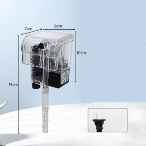 External Hanging Waterfall Filter Hanging Activated Carbon Biochemical Wall Mounted Fish Tank Filtration Aquarium Water Filter Suspension Oxygen Pump Submersible